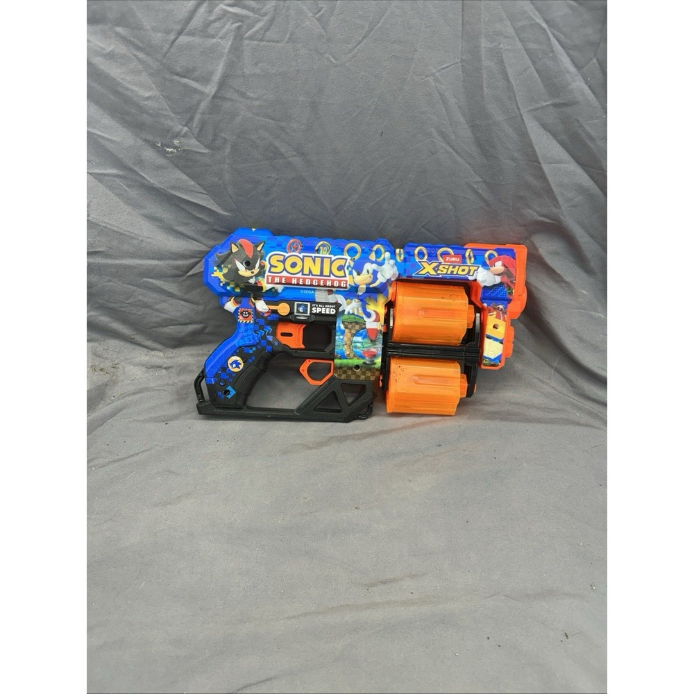 Sonic the Hedgehog X-Shot Skins Dart Blaster Flux Race Team X-Legendary